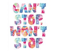 Love Muchly Greeting Cards: Birthday - Can't stop, won't stop (Pack of 6)