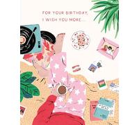 Love Muchly Greeting Cards: Birthday - For your birthday, I wish you more (Pack of 6)