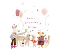Love Muchly Greeting Cards: Birthday - Here's one more wish. (Pack of 6)