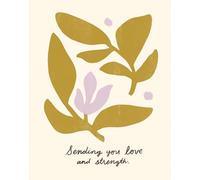 Love Muchly Greeting Cards: Get Well - Sending you love and strength (Pack of 6)