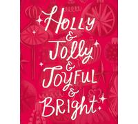 Love Muchly Greeting Cards: Holiday - Holly & jolly & joyful & bright (Pack of 6)