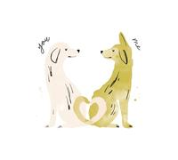 Love Muchly Greeting Cards: Love - You (circle) me (circle) us (Pack of 6)