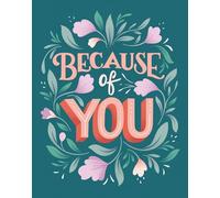 Love Muchly Greeting Cards: Thank You - Because of you (Pack of 6)