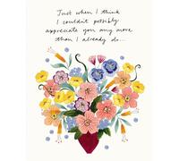 Love Muchly Greeting Cards: Thank You - Just when I think I couldn't possibly (Pack of 6)