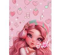 Love & Music Notebook: Lined journal for girls-110 Pages for School and notes