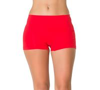 Love My Fashions - Braguitas tipo bóxer para mujer, cintura alta, sin costuras rojo Boxer - Red S / M
