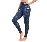 Love My Fashions® Leggings deportivos de camuflaje de cintura alta para mujer con bolsillos, estampado de leopardo, ropa deportiva, control de abdomen, a prueba de sentadillas, pantalones de yoga,