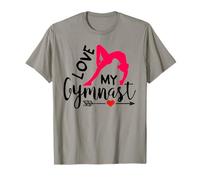 Love My Gymnast Heart Design, Orgullosa mamá de Gimnasia Camiseta