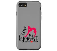Love My Gymnast Heart Design, Orgullosa mamá de Gimnasia Carcasa para iPhone SE (2020) / 7/8