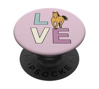 Love My Horse; Amante del Caballo, Amor y un Caballo PopSockets PopGrip Adhesivo