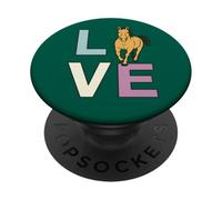 Love My Horse; Amante del Caballo, Amor y un Caballo PopSockets PopGrip Adhesivo