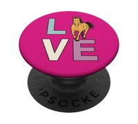 Love My Horse; Amante del Caballo, Amor y un Caballo PopSockets PopGrip Adhesivo