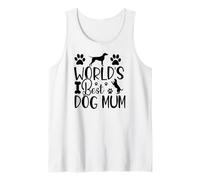 Love My Pet Pup Saying Cute Bones Funny World, la Mejor mamá de Perros Camiseta sin Mangas