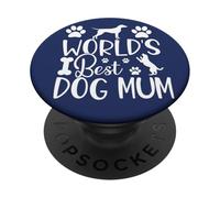 Love My Pet Pup Saying Cute Bones Funny World, la Mejor mamá de Perros PopSockets PopGrip Adhesivo
