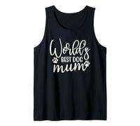 Love My Pet Pup Saying Funny Supercute Worlds Best Dog Mum Camiseta sin Mangas