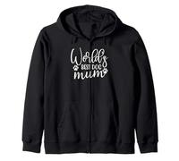 Love My Pet Pup Saying Funny Supercute Worlds Best Dog Mum Sudadera con Capucha