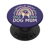 Love My Pup Colorful Rainbow Supercute, la Mejor mamá para Perros del Mundo PopSockets PopGrip Adhesivo