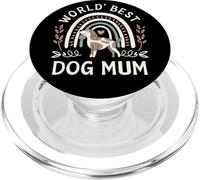 Love My Pup Colorful Rainbow Supercute, la Mejor mamá para Perros del Mundo PopSockets PopGrip para MagSafe
