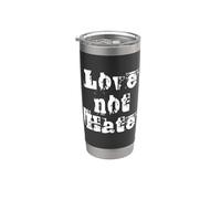 Love Not Hate en blanco Vaso térmico de acero inoxidable de doble pared