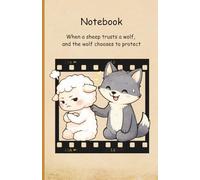 Love Notebook for Couples: Cute Wolf and Lamb Couple Lined Journal About Trust, Love and Togetherness
