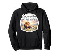 Love One Another As I Have Loved You - Versículo bíblico Cristiano Sudadera con Capucha