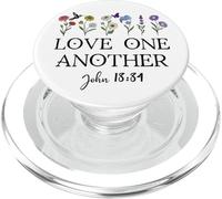 Love One Another Daisy Boho Christian Bible Verse John 13:34 PopSockets PopGrip para MagSafe
