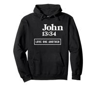 Love One Another John 13:34 Cita Cristiana Sudadera con Capucha