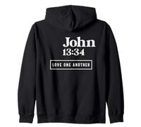 Love One Another John 13:34 Cita Cristiana Sudadera con Capucha