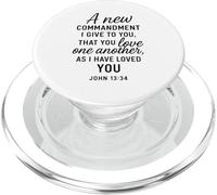 Love One Another Juan 13:34 Escritura Verso Bíblico Oración Dios PopSockets PopGrip para MagSafe