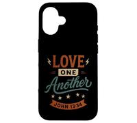 Love One Other John 13 34 - Vintage Christian Faith Carcasa para iPhone 16