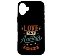 Love One Other John 13 34 - Vintage Christian Faith Carcasa para iPhone 16 Plus