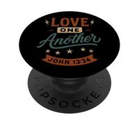 Love One Other John 13 34 - Vintage Christian Faith PopSockets PopGrip Adhesivo