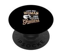 Love One Woman and Several Guitars PopSockets PopGrip Adhesivo