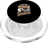 Love One Woman and Several Guitars PopSockets PopGrip para MagSafe