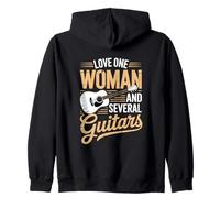 Love One Woman and Several Guitars Sudadera con Capucha