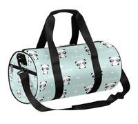 Love Panda - Bolsa deportiva de lona para gimnasio, ligera, para viajes, viajes, para hombres y mujeres (panda animal), Love Panda, 17.6(L) x 9(W) x 9(H) inch