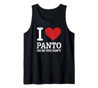 Love Panto Pantomima Chiste Divertido Teatro Actor Actriz Escenario Camiseta sin Mangas