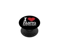 Love Panto Pantomima Chiste Divertido Teatro Actor Actriz Escenario PopSockets PopGrip Adhesivo