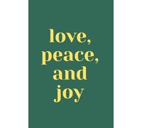 Love, Peace & Joy - Christmas Lined Journal