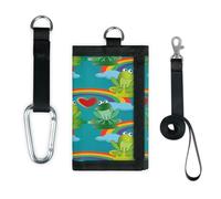 Love Rainbow Frogs - Cartera delgada de bolsillo pequeño para organizar dinero, bolsa ligera y portátil