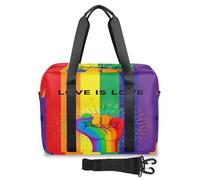Love Rainbow Gay Pride - Bolsa de viaje para mujeres, hombres, niñas y niños, bolsa de fin de semana, bolsa de viaje grande de 32 L para viajes, deportes, gimnasio, color, Big, Organizador de bolsas