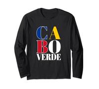 Love Republica De Cabo Verde Con Emblema De Bandera De Cabo Verde Manga Larga