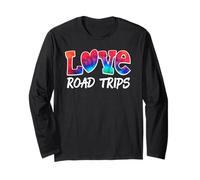 Love Road Trips Retro Viajes Hippie Aventura Diseño Manga Larga