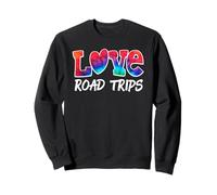 Love Road Trips Retro Viajes Hippie Aventura Diseño Sudadera
