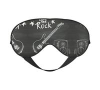 Love Rock Sleep Eye Mas - Diseño actualizado con bloqueo de luz para hombres y mujeres, regalo de viaje