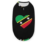 Love Saint Kitts and Nevis Pets Shirt Chaleco Lindo Perro Camiseta sin Mangas Suave Camiseta sin Mangas para Cachorros Gatitos Gatos XL