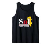 Love Sal Cabo Cabo Verde con emblema caboverdiano Camiseta sin Mangas