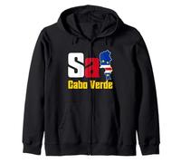 Love Sal Cabo Cabo Verde con emblema caboverdiano Sudadera con Capucha