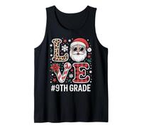 Love Santa Christmas Funny Xmas 9º Grado Camiseta sin Mangas