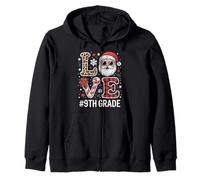 Love Santa Christmas Funny Xmas 9º Grado Sudadera con Capucha